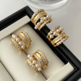 Pearl ear cuff ( pairs )