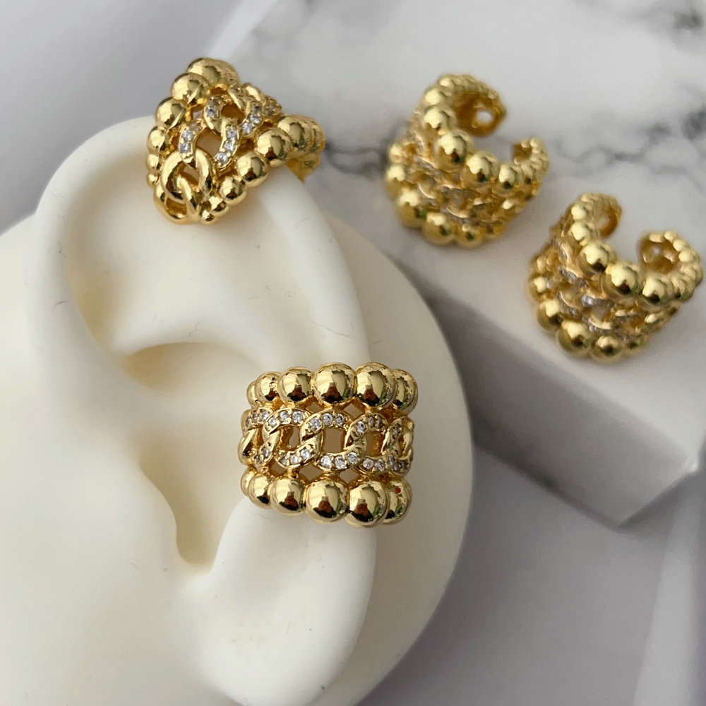 Bead ear cuff ( pairs )