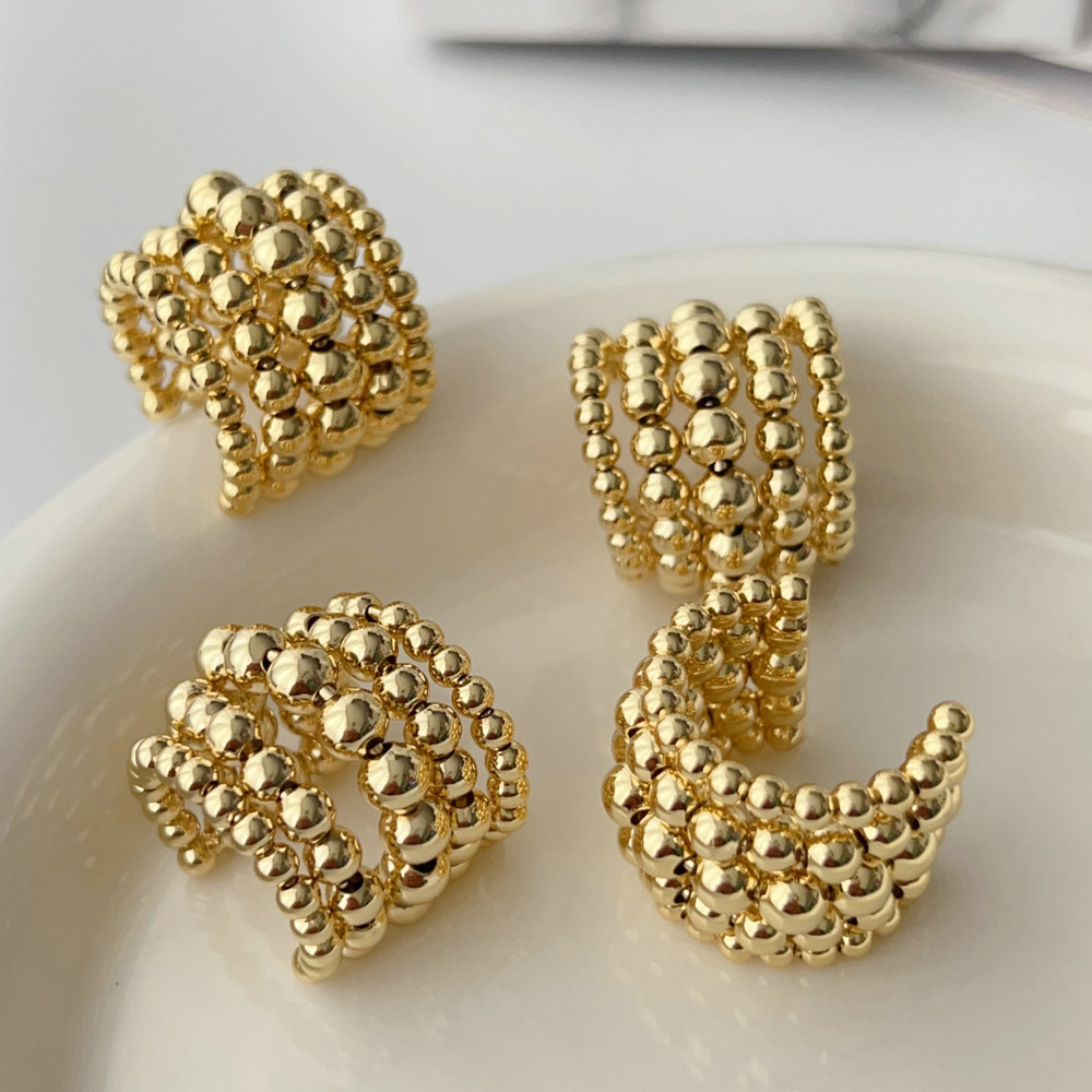 Bead ear cuff ( pairs )