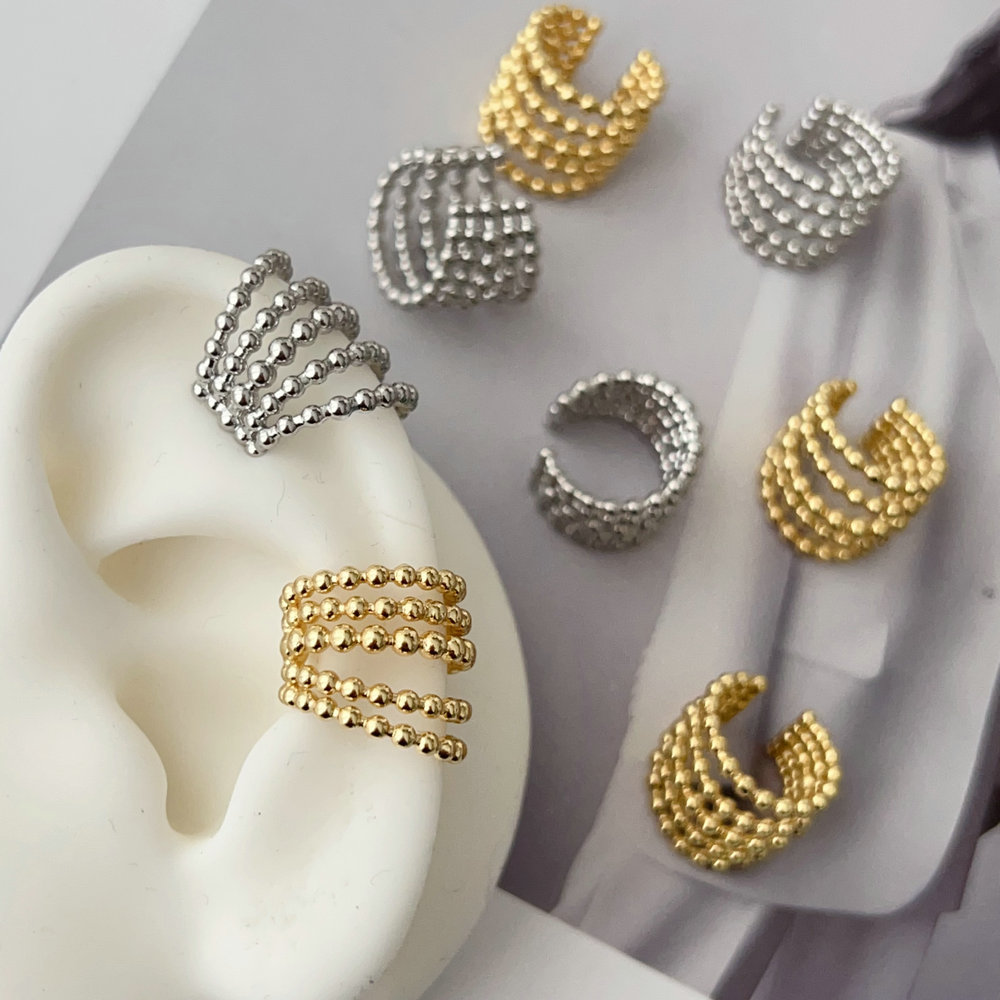 Copy Bead ear cuff ( pairs )