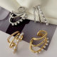Pave zircon ear cuff ( pairs )