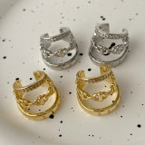 Pave zircon ear cuff ( pairs )