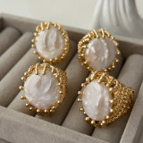 Real pearl ring