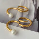 Stainless steel pear ring water proof