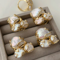 Real pearl ring