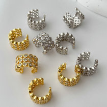 Pave zircon ear cuff ( pairs )