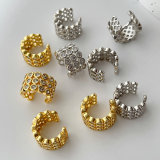 Pave zircon ear cuff ( pairs )