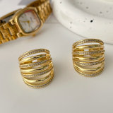 Chunky pave zircon ring