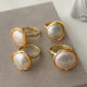 Real pearl ring