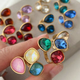 Stainless steel colorful ring