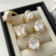 Real pearl ring