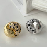 Pave yingyang ring