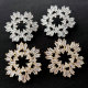 Pave zircon flower earrings