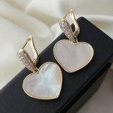 Shell heart earrings