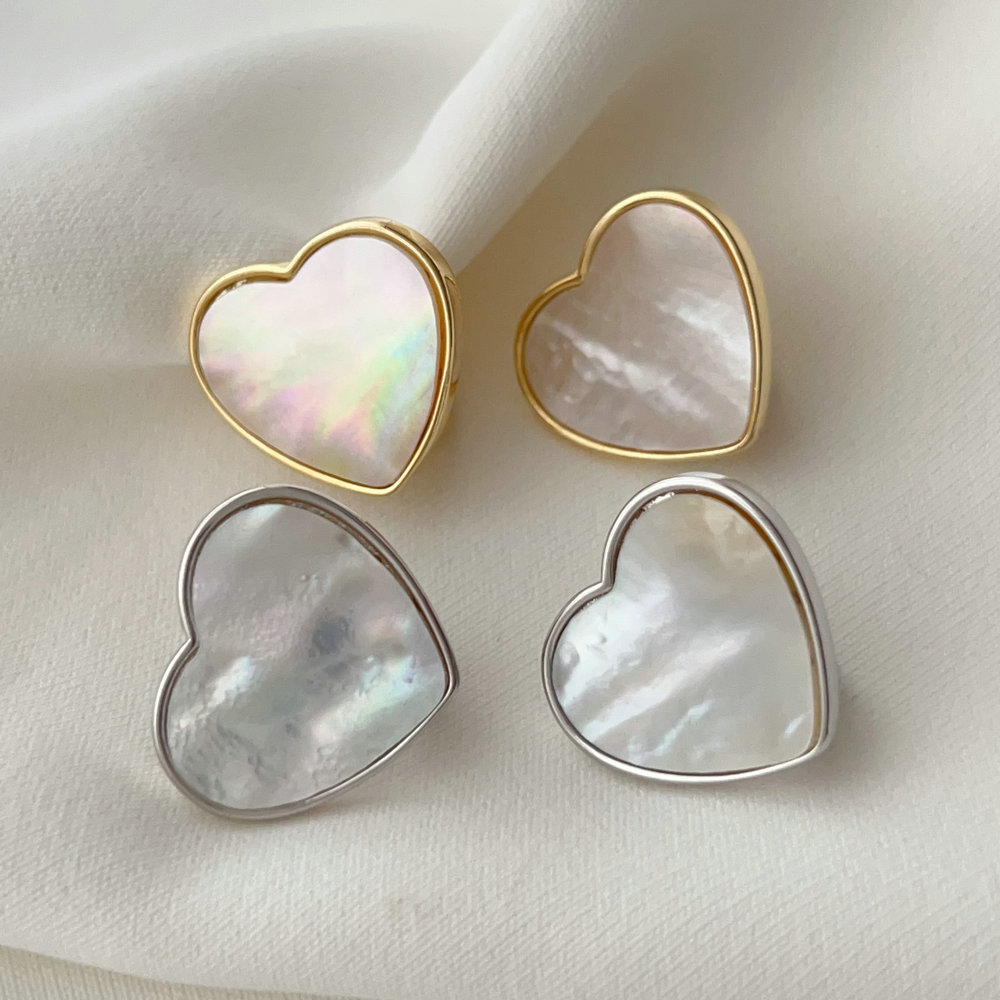 Heart shell  earrings