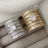 Chunky pave zircon ring