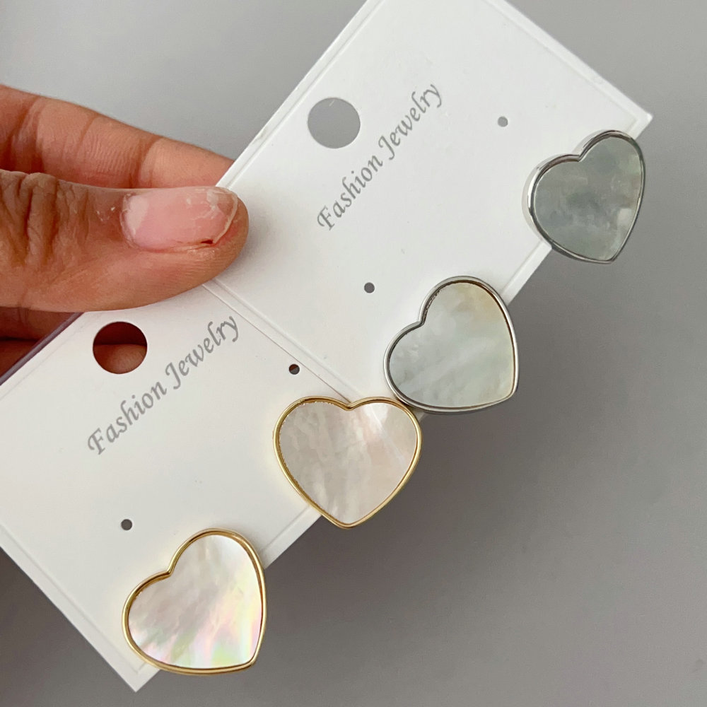 Heart shell  earrings