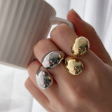 Metal chunky ring