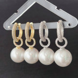 Drop pearl earrings