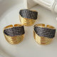 Zircon cross ring