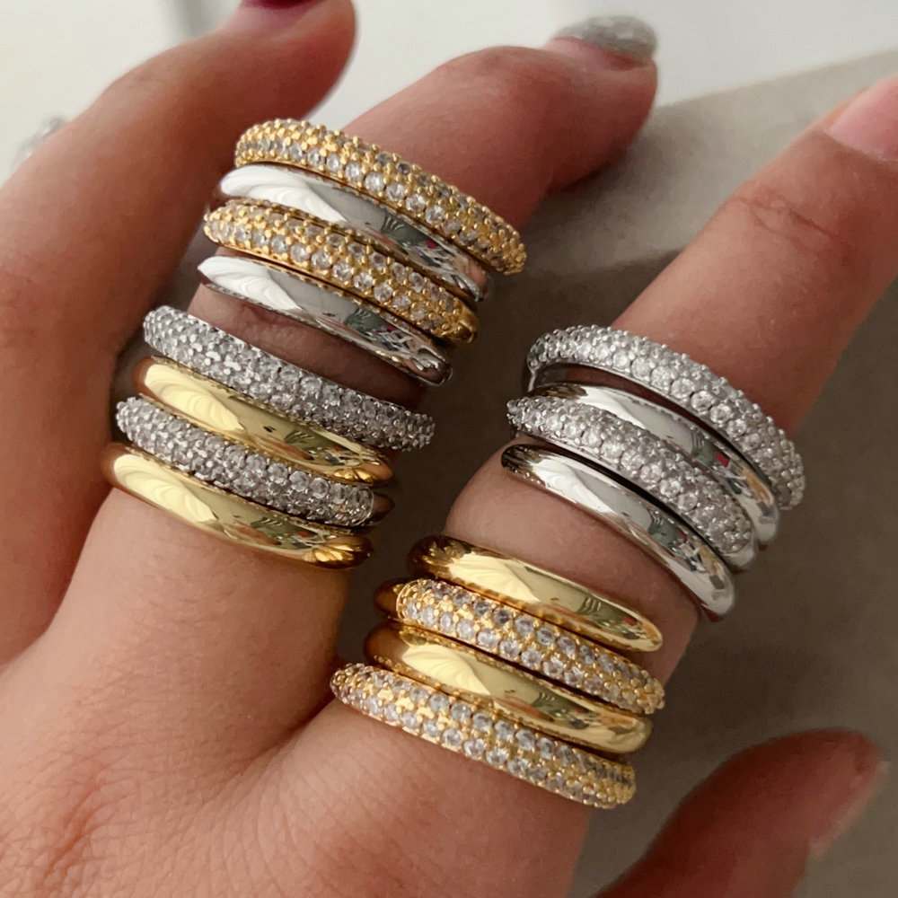 2024 fashion pave ring