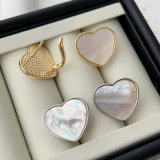 Heart shell  earrings