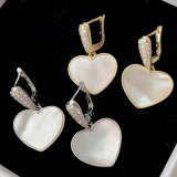 Shell heart earrings