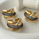 Pave cross ring