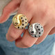 Pave yingyang ring
