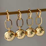 Ball chain earrings