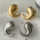 Metal Comma Earrings