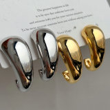 Metal chunky earrings