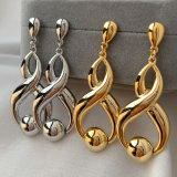 Metal s shape earrings