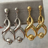 Metal s shape earrings