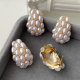 Full pearl earrings