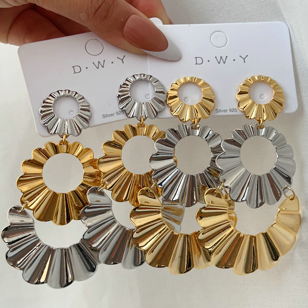 Chunky fan earrings