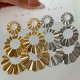 Chunky fan earrings for women jewelry