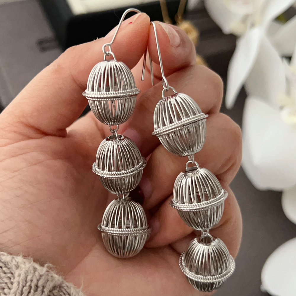 Lantern long earrings