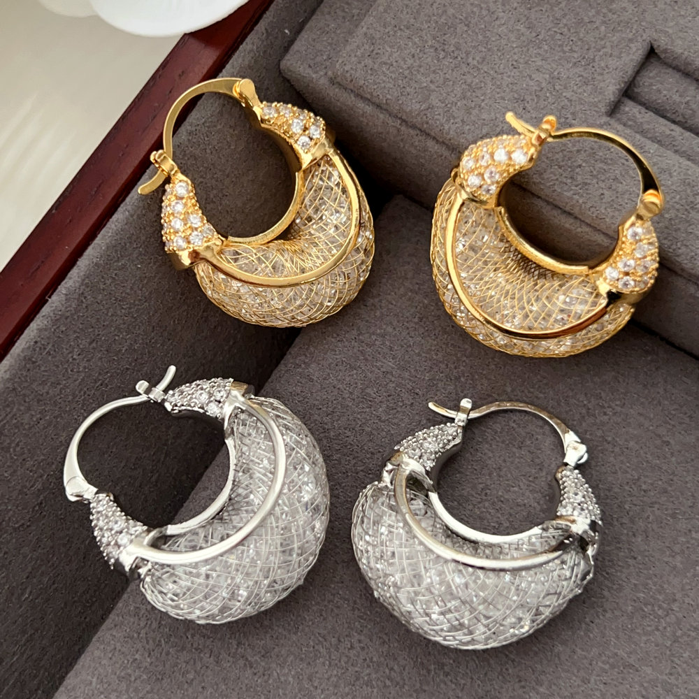 Bling metal earrings