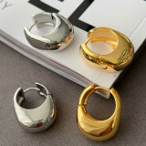 Metal chunky earrings