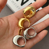 Metal chunky earrings