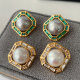Sqaure pearl earrings
