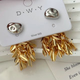 Leaf tassel earrings