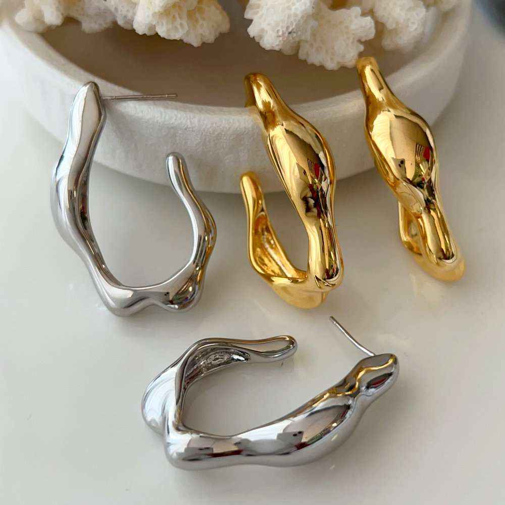 Special metal earrings