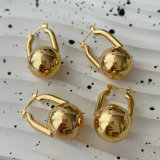 Metal ball earrings