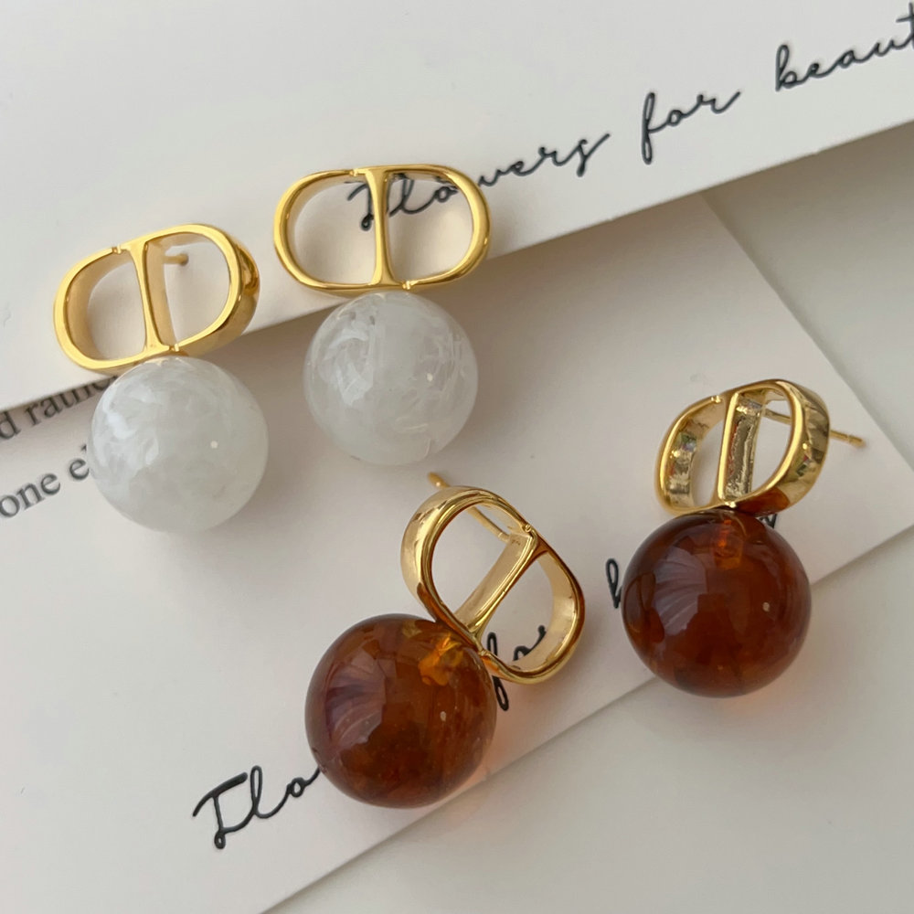 CD gemstone earrings