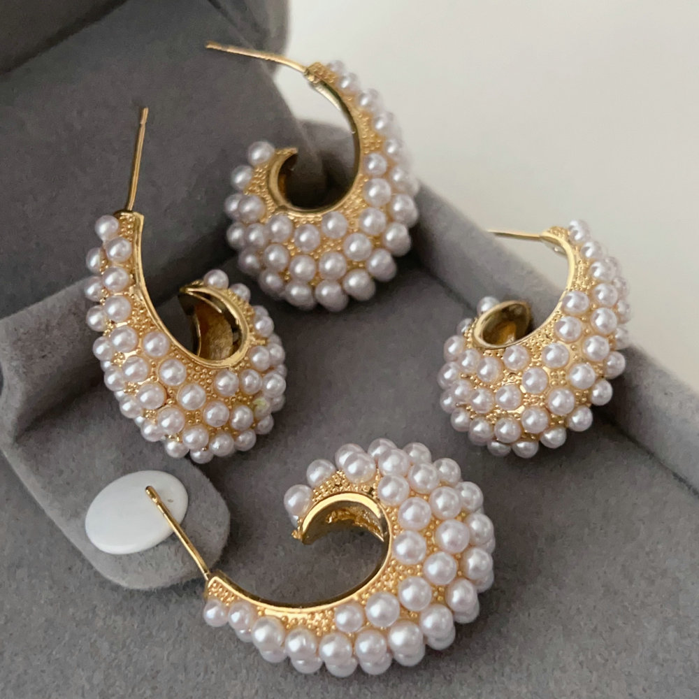 Pearl earrings
