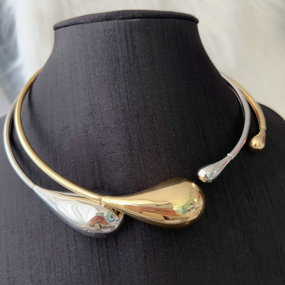 Chunky teardrop necklace