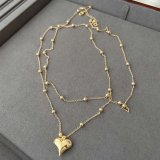 Layer heart necklace