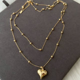 Layer heart necklace